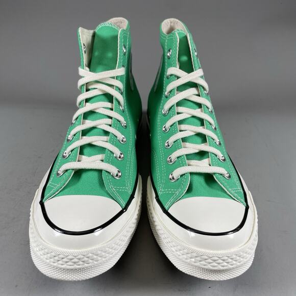 Mens 9 Womens 11 Converse Chuck 70 Hi Green Canvas Classic Casual Sneakers Shoes - Picture 2 of 9